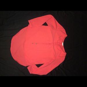 Coral pink blouse